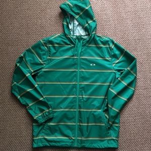 Oakley Retro Full Zip Hooded Windbreaker!